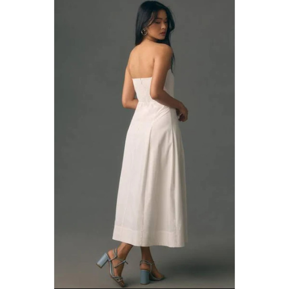 NWT Anthropologie Mare Mare Strapless A-Line Midi Dress-Large - Picture 3 of 5